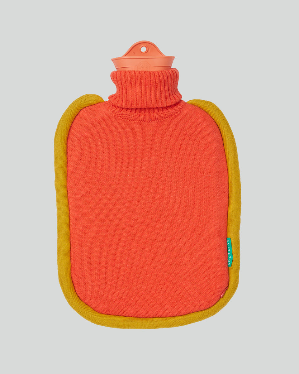 Bumper Hot Water Bottle Poppy Orange 