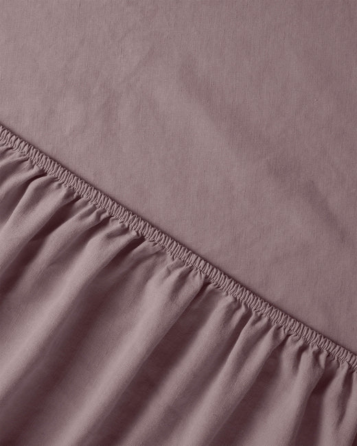 Drap housse Lin Mauve