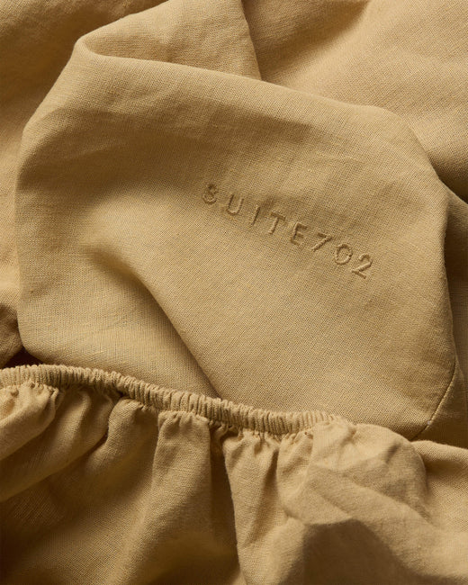 Fitted sheet Linen Hay