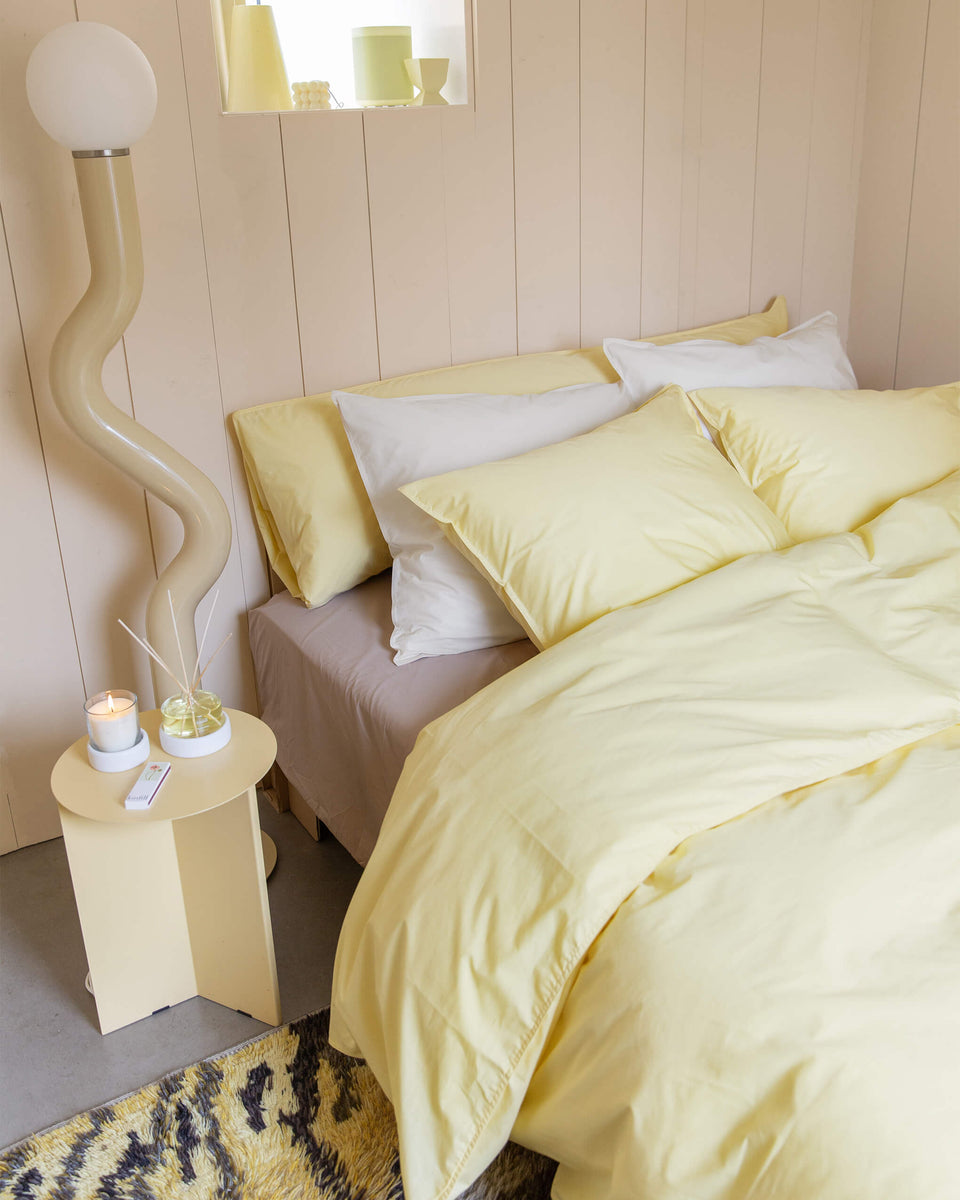 Housse de couette Coton Beurre Jaune