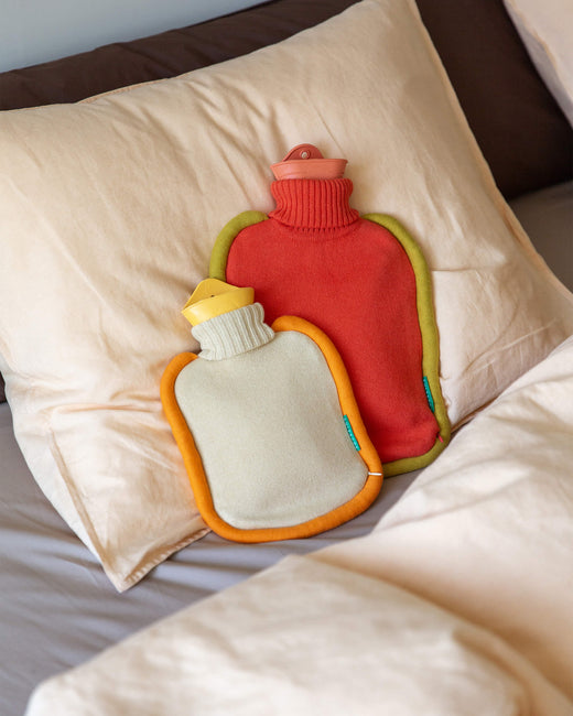 Bumper Hot Water Bottle Poppy Orange 