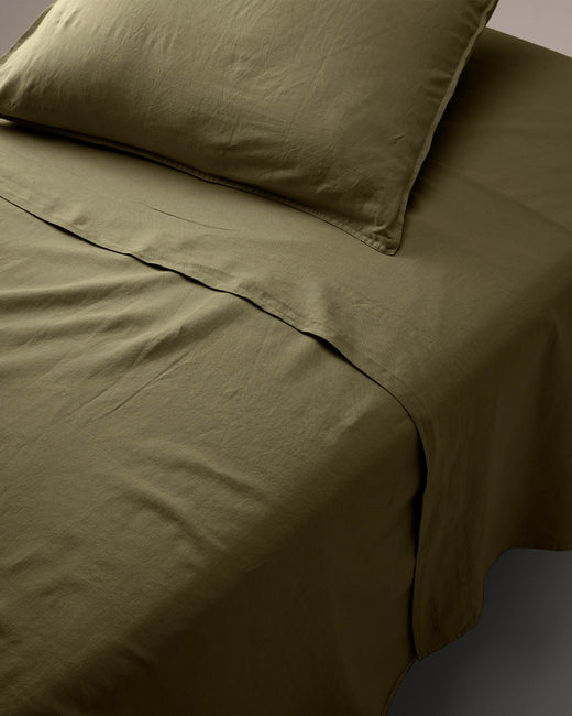 Sheet Linen Army Green